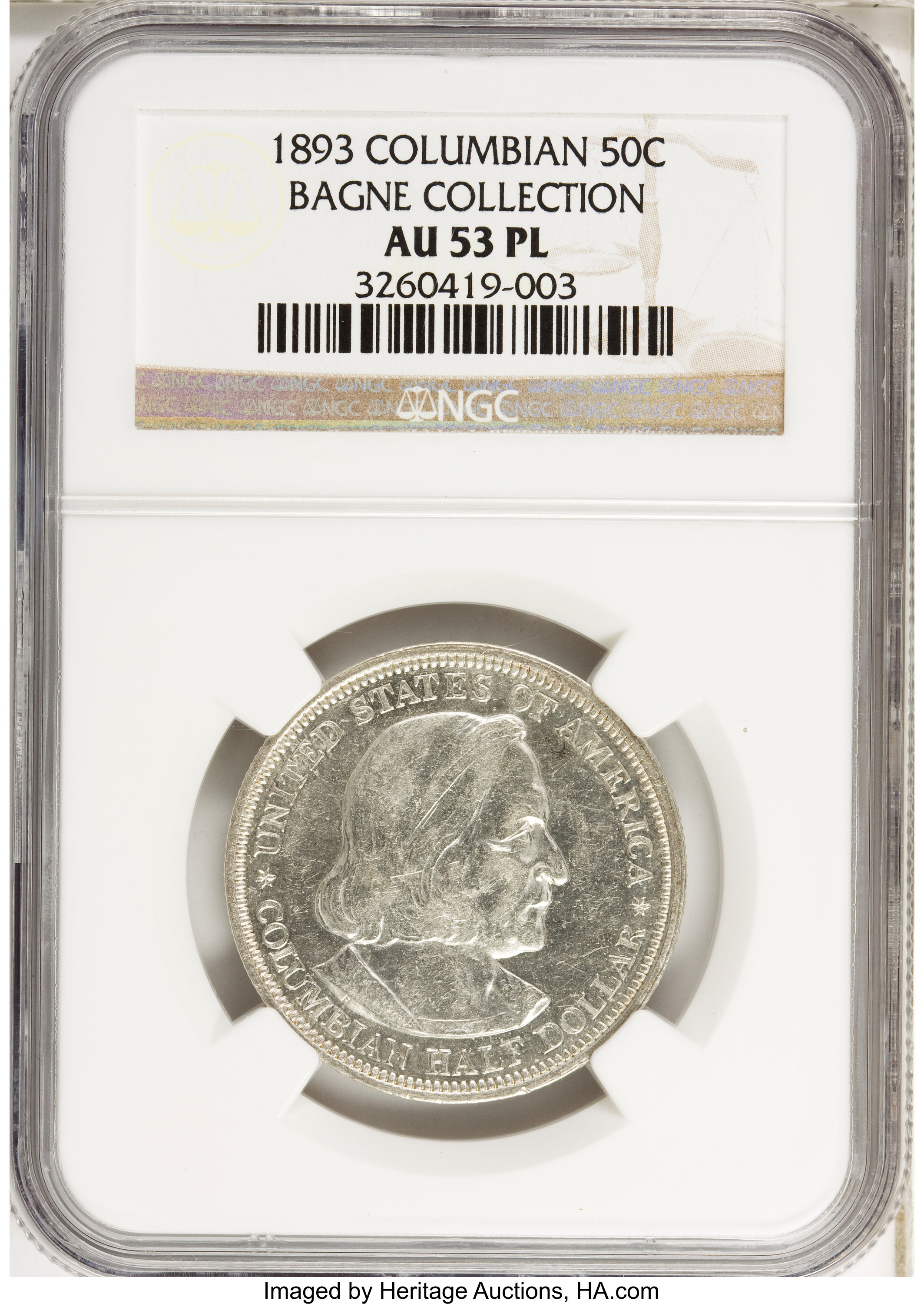 1893 Columbian Exposition Half dollar MS Values | Greysheet