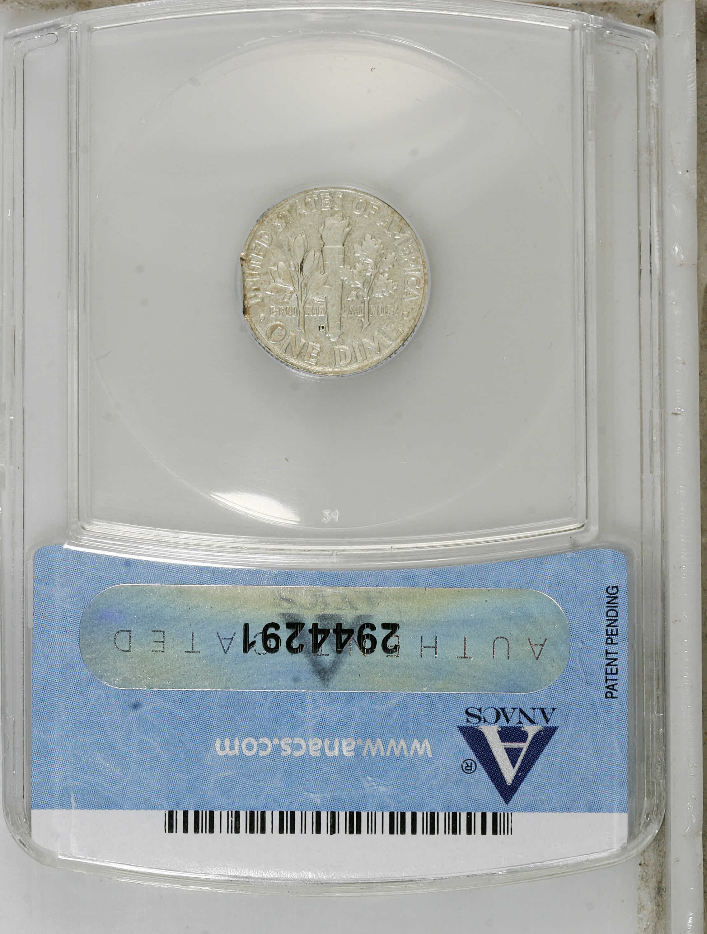 1963-D 10c AU50 thumbnail 2