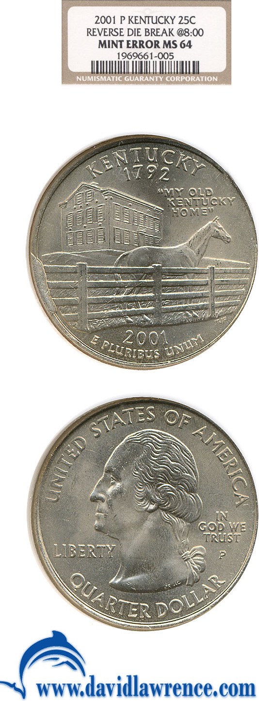 2001-P 25c Kentucky MS64 thumbnail 6