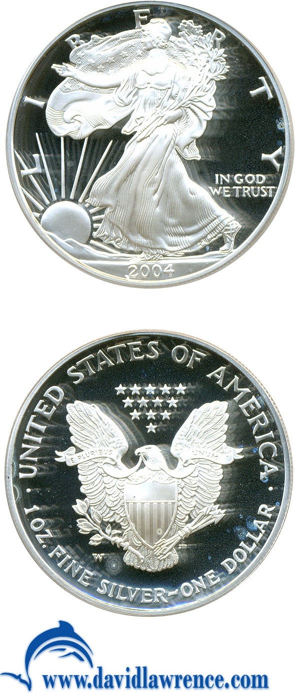 2004-W $1  Silver Eagle PR DCAM PR66 DCAM thumbnail 17