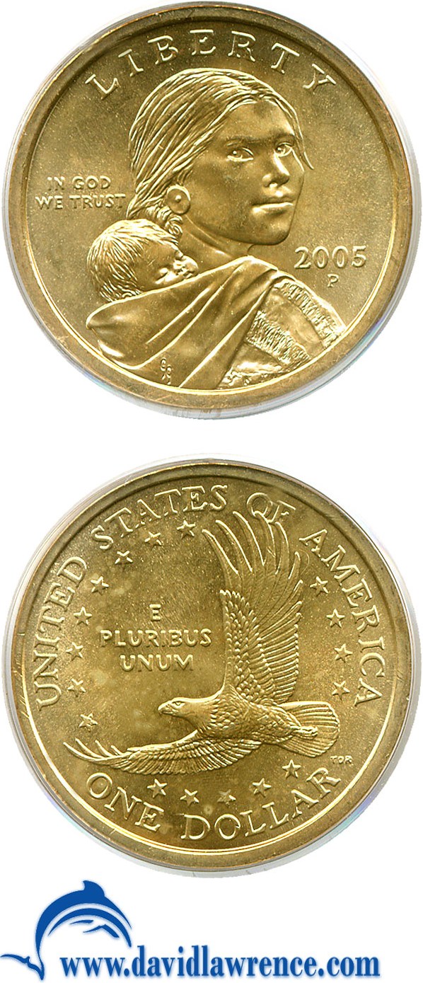 2005-P $1  Sacagawea, Satin Finish MS63 thumbnail 14