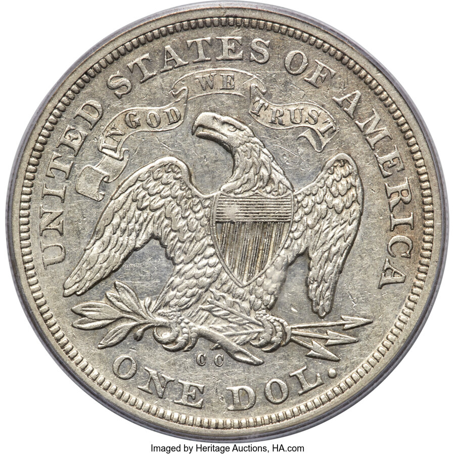 1871-CC $1 AU53 CAC thumbnail 4