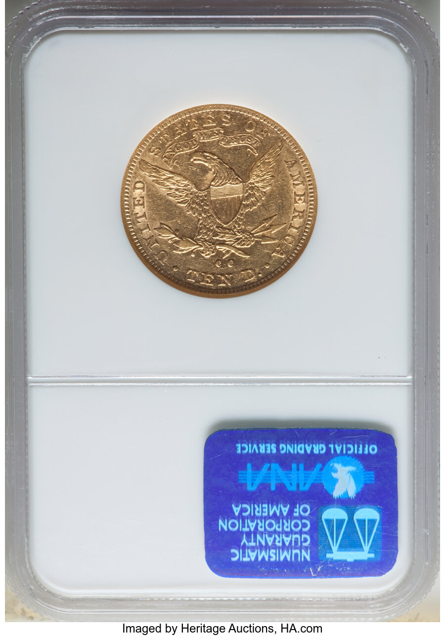 1891-CC $10 XF40 thumbnail 2