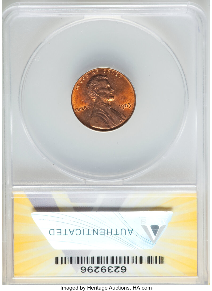 1983 1c Doubled Die Reverse MS RB MS63 RB thumbnail 7