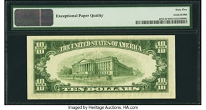 image for: Fr. 2013-K* $10 1950C Federal Reserve Star Note. PMG Gem Uncirculated 65 EPQ....