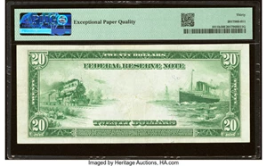 image for: Fr. 1011b $20 1914 Federal Reserve Note PMG Very Fine 30 EPQ....