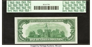 image for: Fr. 2153-D $100 1934A Federal Reserve Note. PCGS Choice About New 55....