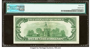 image for: Fr. 2158-B* $100 1950A Federal Reserve Star Note. PMG Choice Uncirculated 64....