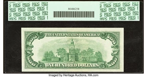 image for: Fr. 2159-L $100 1950B Federal Reserve Note. PCGS Gem New 65PPQ....