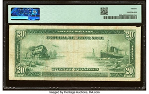 image for: Fr. 962a $20 1914 Red Seal Federal Reserve Note PMG Choice Fine 15....