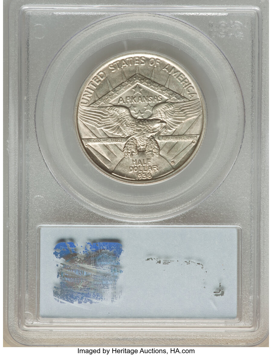 1938-S 50c Arkansas AU53 CAC thumbnail 22