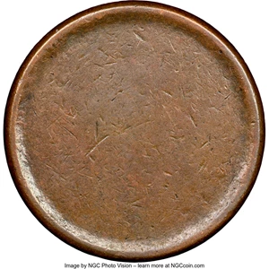 image for: (1816-1857) 1C Large Cent -- Blank Planchet -- NGC. (10.8 grams)....
