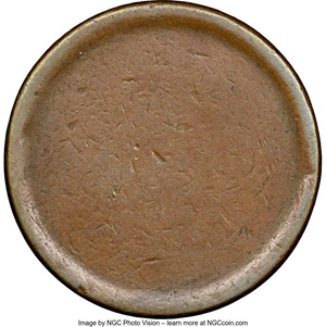 image for: (1816-1857) 1C Large Cent -- Blank Planchet -- NGC. (10.5 grams)....