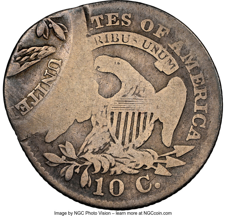 1827 10c Pointed Top 1 VF20 thumbnail 14