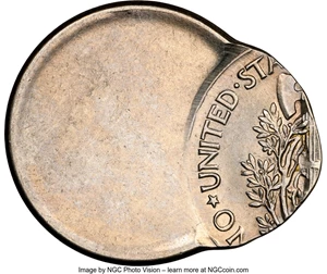 image for: No Date 10C Mercury Dime -- Struck 70% Off Center -- MS64 NGC....