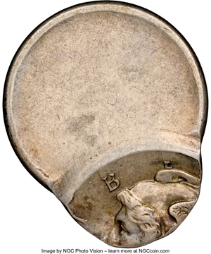 image for: (No Date)-S 10C Mercury Dime -- Struck 75% Off Center -- AU53 NGC....