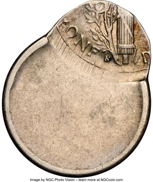 image for: (No Date)-S 10C Mercury Dime -- Struck 75% Off Center -- AU53 NGC....