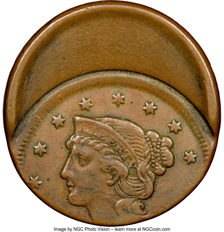 Braided Hair Cent 1c 1839-1857 MS BN [Type] thumbnail 4