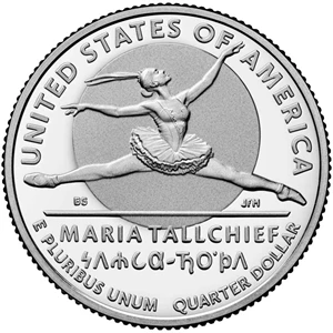 image for: 2023-S Maria Tallchief 25c PR DCAM (2023s-25c-pr-mt)