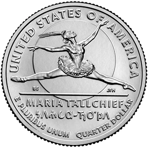 image for: 2023-P Maria Tallchief 25c MS (2023p-25c-ms-mt)