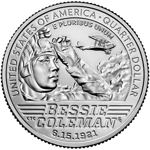 image for: 2023-P Bessie Coleman 25c MS