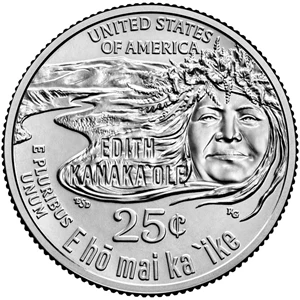 image for: 2023-P Edith Kanakaʻole 25c MS