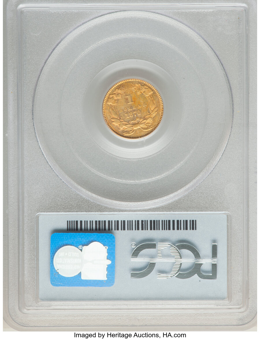 1870 G$1 XF40 thumbnail 7