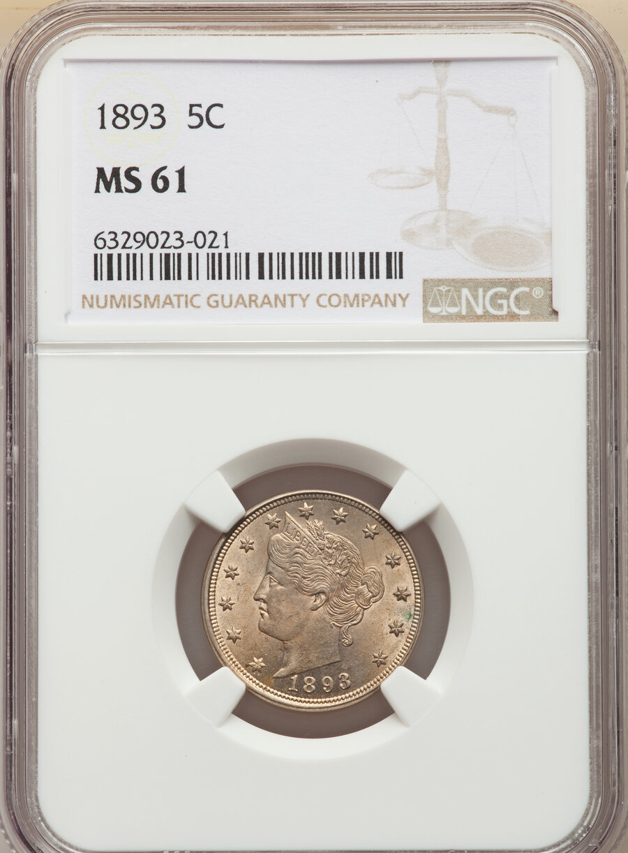 1893 5c AU50 thumbnail 21