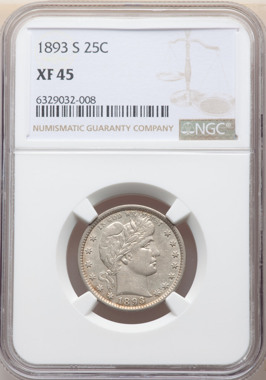 1893-S 25c AG3 CAC thumbnail 21