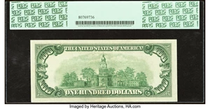 image for: Fr. 2158-F* $100 1950A Federal Reserve Star Note. PCGS About New 53PPQ....