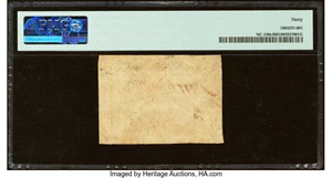 image for: North Carolina April 2, 1776 $1/2 Crow and Pitcher PMG Very Fine 30....