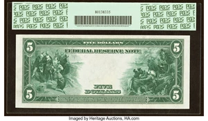 image for: Fr. 851a $5 1914 Federal Reserve Note PCGS Gem New 66PPQ....