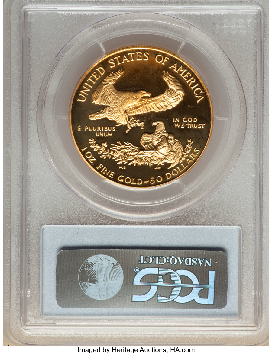 American Gold Eagle (AGE) G$50  One Ounce, 1986- PR DCAM [Type] PR68 DCAM thumbnail 7