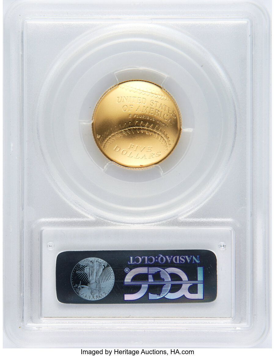 2014-W G$5  Baseball Hall of Fame MS67 thumbnail 21
