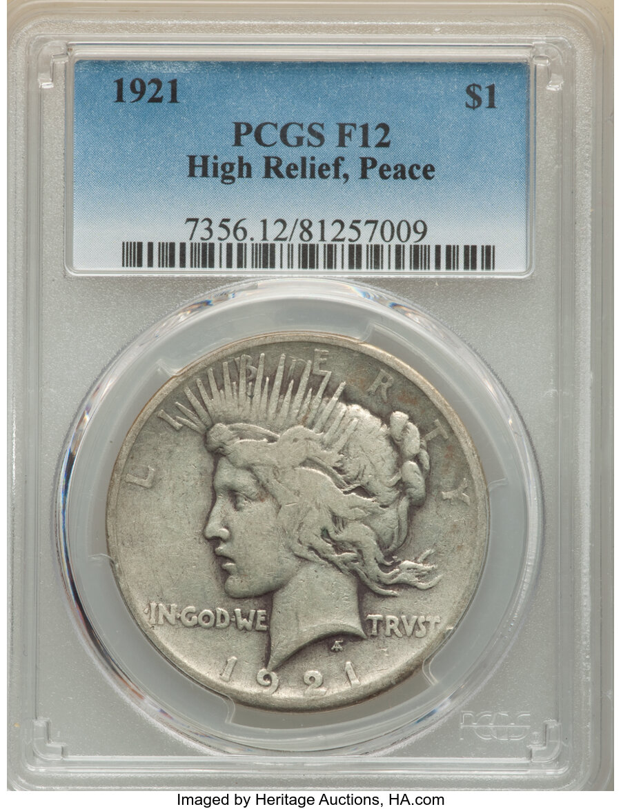 1921 $1 Fine 12 PCGS. PCGS Population: (96/21518). NGC Census: (72/17958). CDN: $150 Whsle. Bid for NGC/PCGS Fine 12. Minta...
