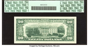 image for: Fr. 2069-I $20 1969B Federal Reserve Note. PCGS Superb Gem New 67PPQ....