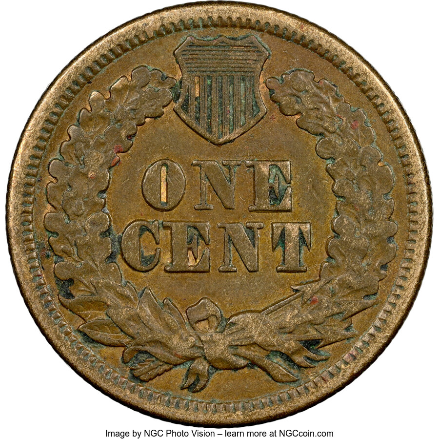 1863 P1c Copper-Nickel, J-300 VF35 CAC thumbnail 2