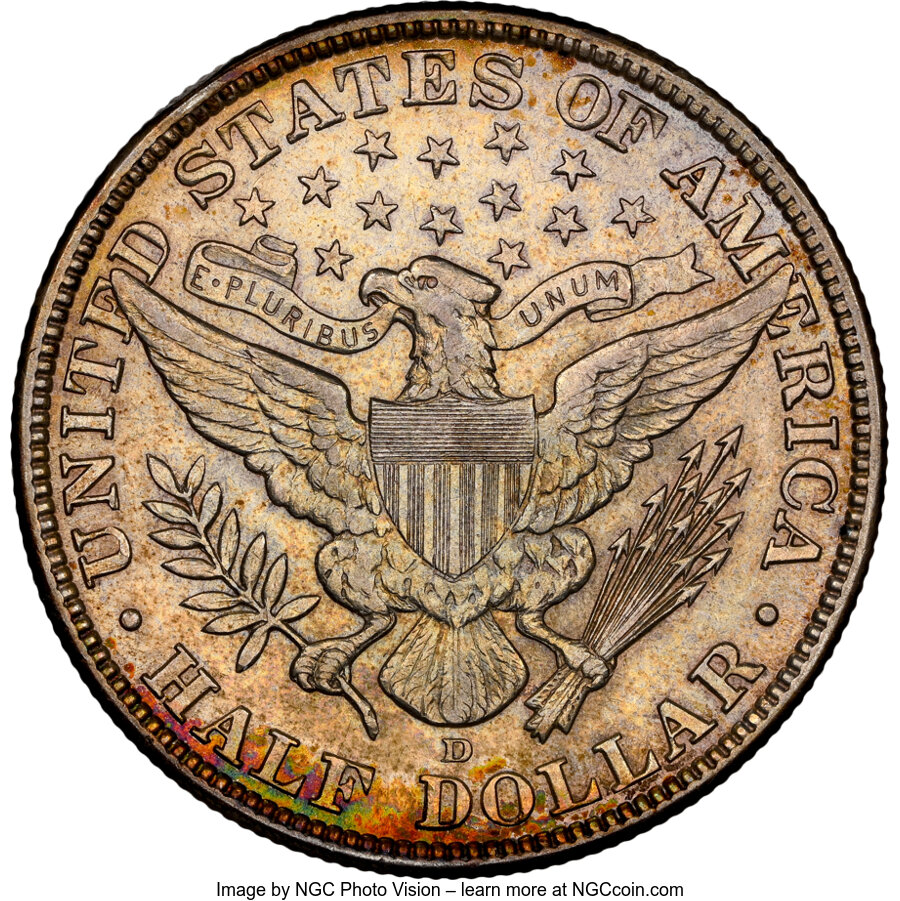 1913-D 50c AU55 thumbnail 2