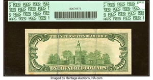 image for: Fr. 2156-C $100 1934D Mule Federal Reserve Note. PCGS Apparent Very Fine 30....