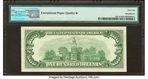image for: Fr. 2161-E* $100 1950D Federal Reserve Star Note. PMG Gem Uncirculated 66 EPQ*....