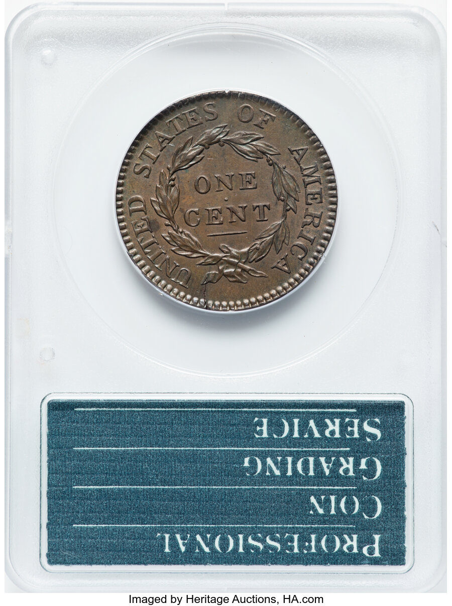 1817 1c 13 Stars MS RB MS64 RB CAC thumbnail 16