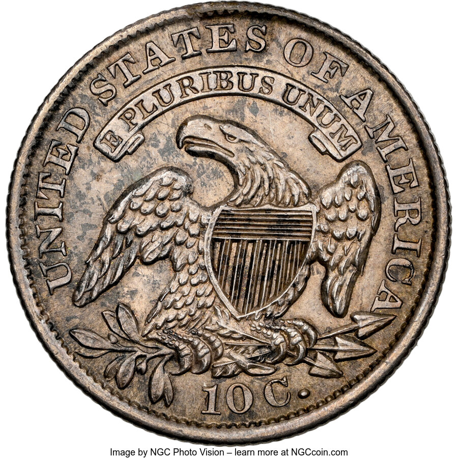 1833 10c Last 3 High, JR-5 MS67 CAC thumbnail 15