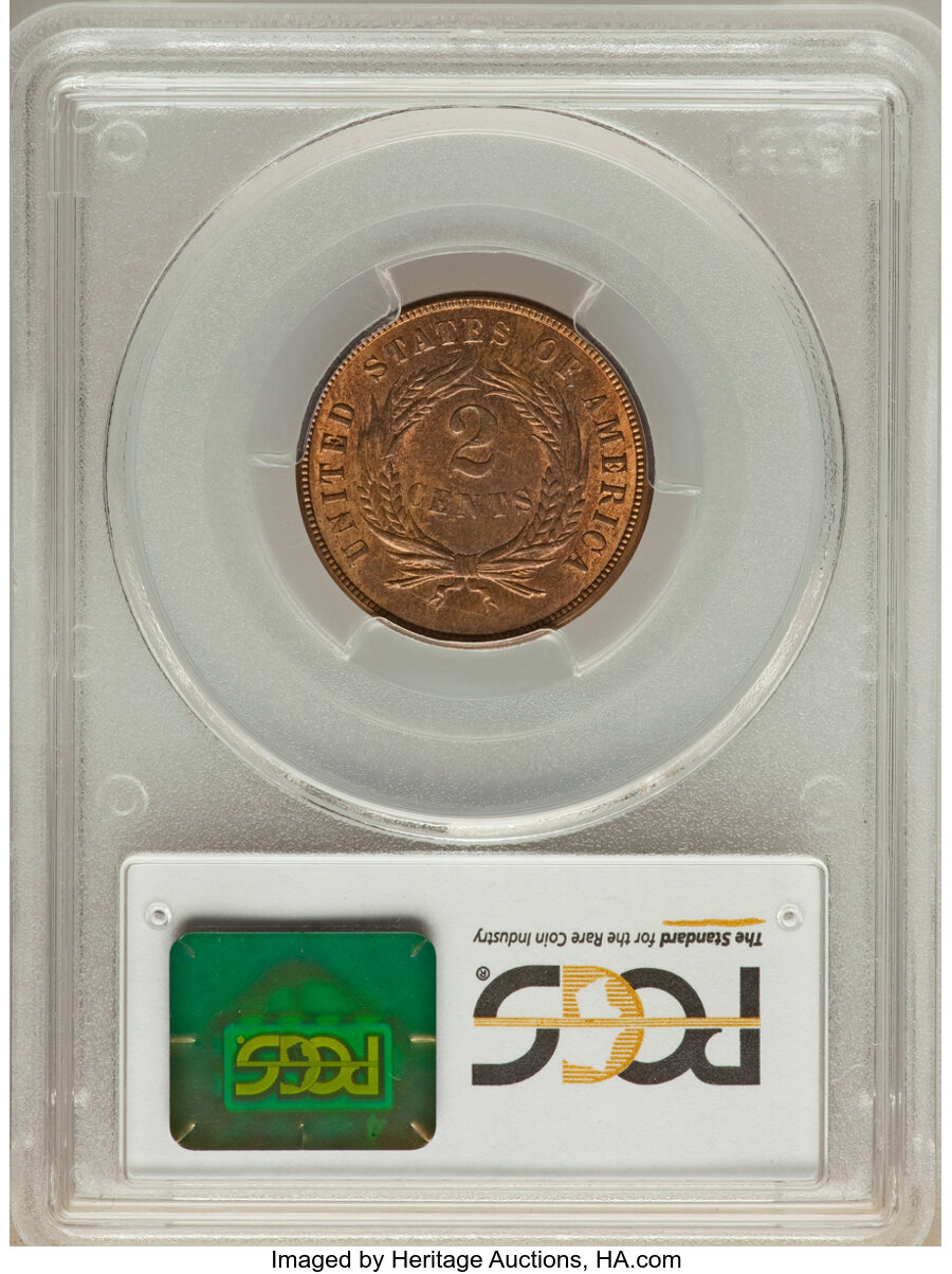 1871 2c MS RB MS65 RB CAC thumbnail 7