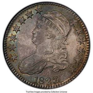 image for: 1823 50C O-110, R.2, MS62 PCGS. PCGS Population: (0/2 and 0/0+). NGC Census: (1/0 and 0/0+). CDN: $1,700 Whsle. Bid for NGC...