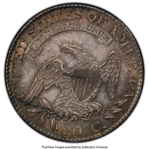image for: 1823 50C O-110, R.2, MS62 PCGS. PCGS Population: (0/2 and 0/0+). NGC Census: (1/0 and 0/0+). CDN: $1,700 Whsle. Bid for NGC...