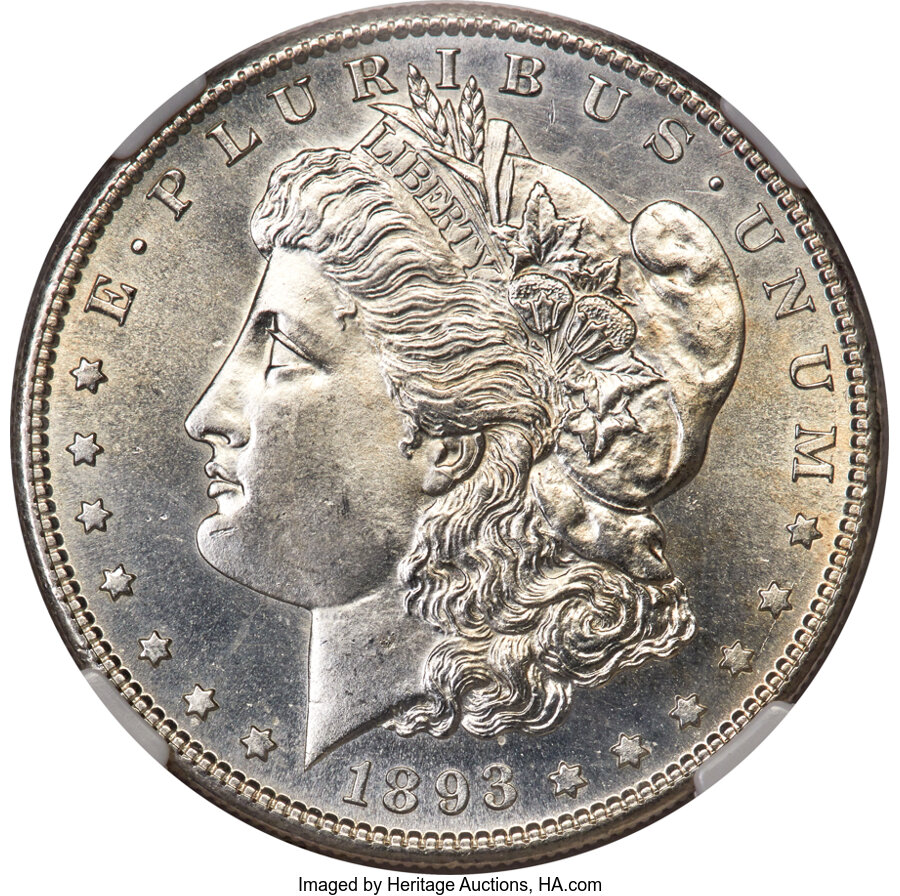 1893-S $1 MS64 NGC. ...