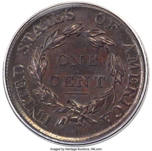 image for: 1812 1C Large Date, S-289, B-4, R.1, MS64 Brown PCGS....