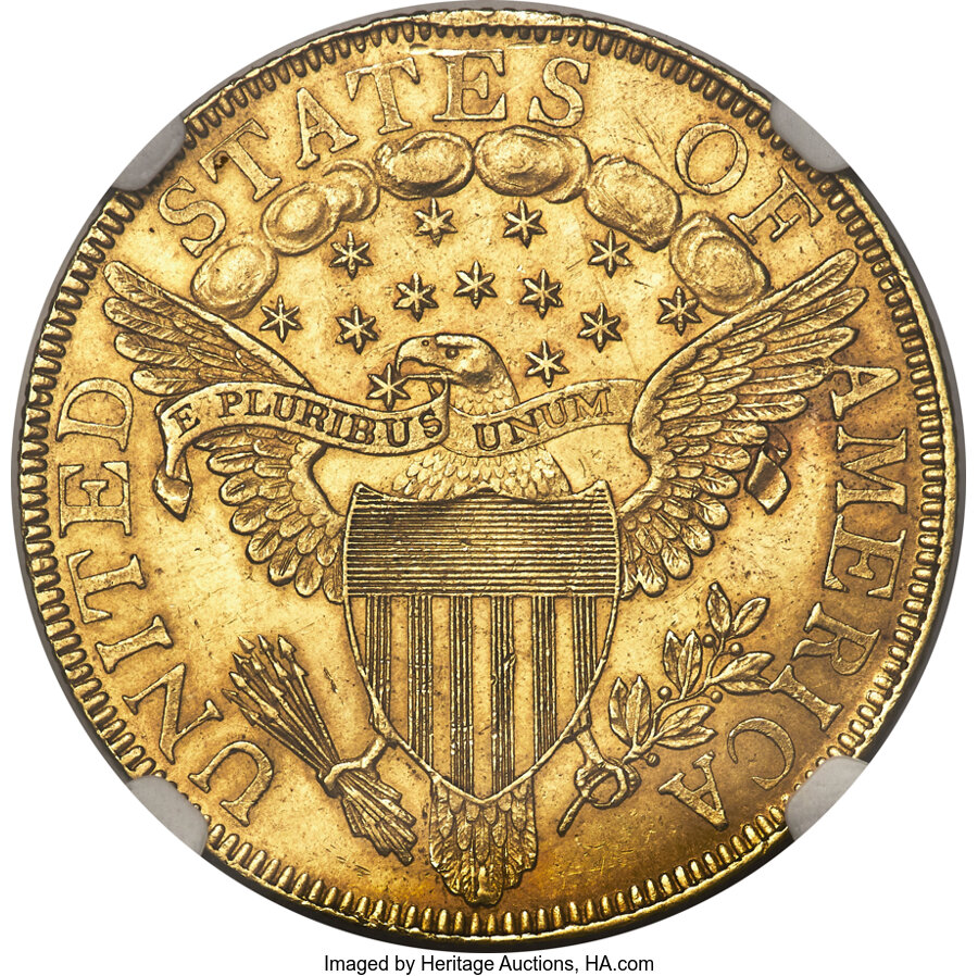 1799 $10  Large Stars Obverse, BD-10 MS62 thumbnail 4
