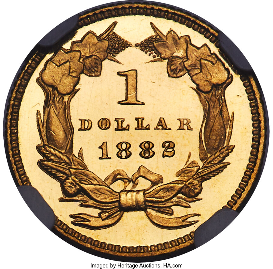 1882 G$1 PR DCAM PR65 DCAM CAC thumbnail 4