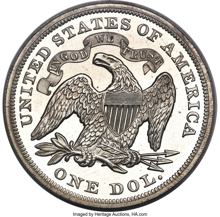 1872 $1  PR DCAM PR62 DCAM CAC thumbnail 23